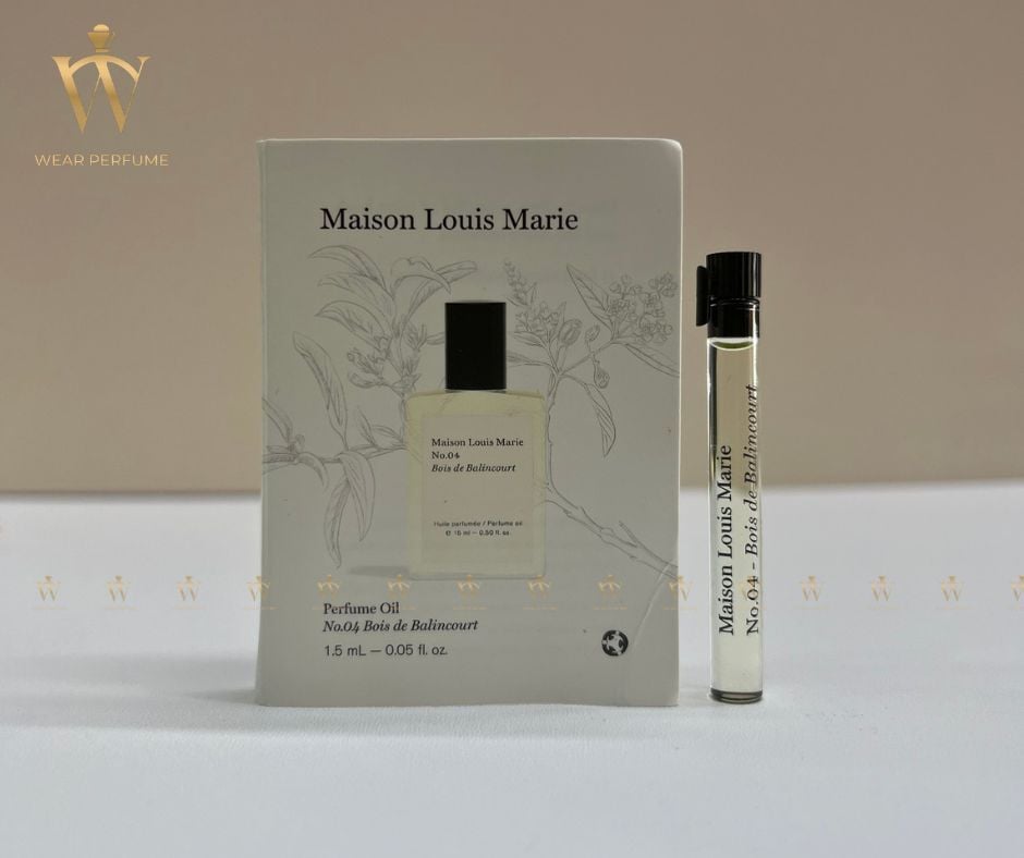 Vial Tinh Dầu Nước Hoa Maison Louis Marie No.04 Bois de Balincourt 1.5ML 