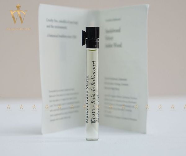  Vial Tinh Dầu Nước Hoa Maison Louis Marie No.04 Bois de Balincourt 1.5ML 