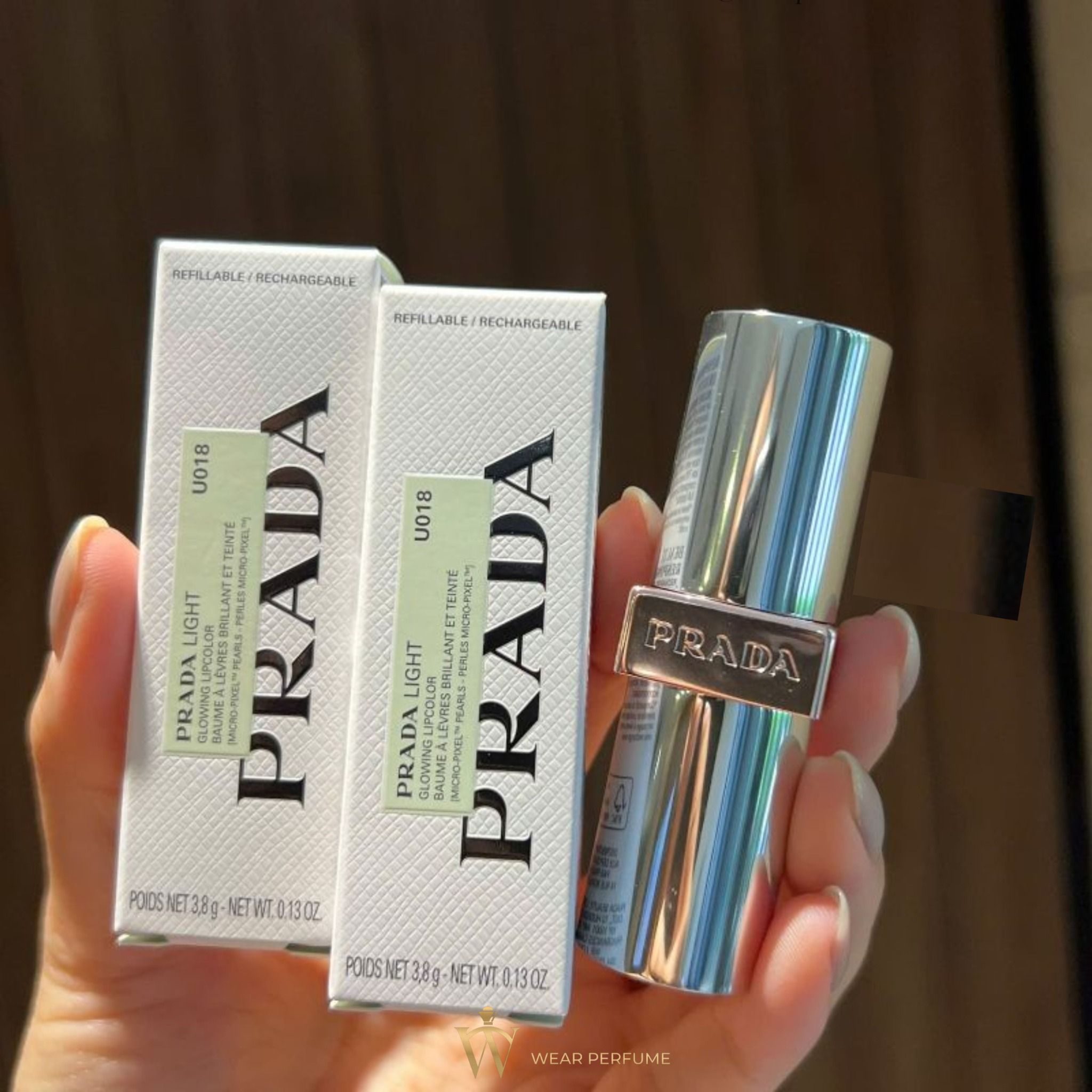  Son Prada Monochrome Soft Matte lipstick Light U018 Pink - Màu Hồng Nhạt 