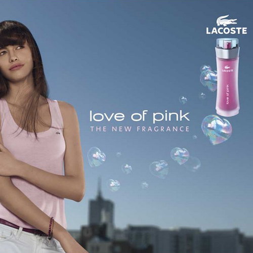lacoste love pink