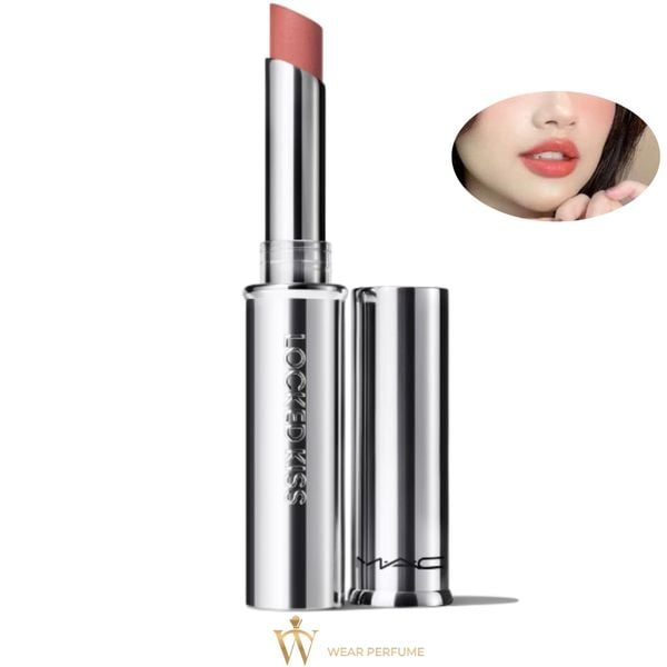  Son MAC 60 Mull It Over and Over Locked Kiss 24h Lipstick - Màu Hồng Cam Đào 