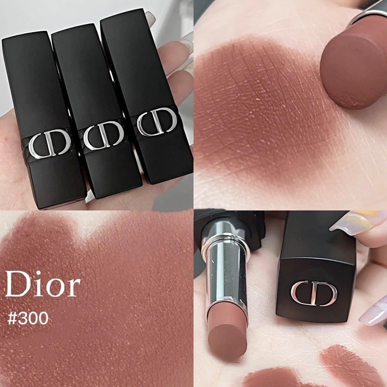  Son Dior Rouge Forever Transfer Proof Lipstick 300 Forever Nude Style (New) – Màu Nâu Đất 