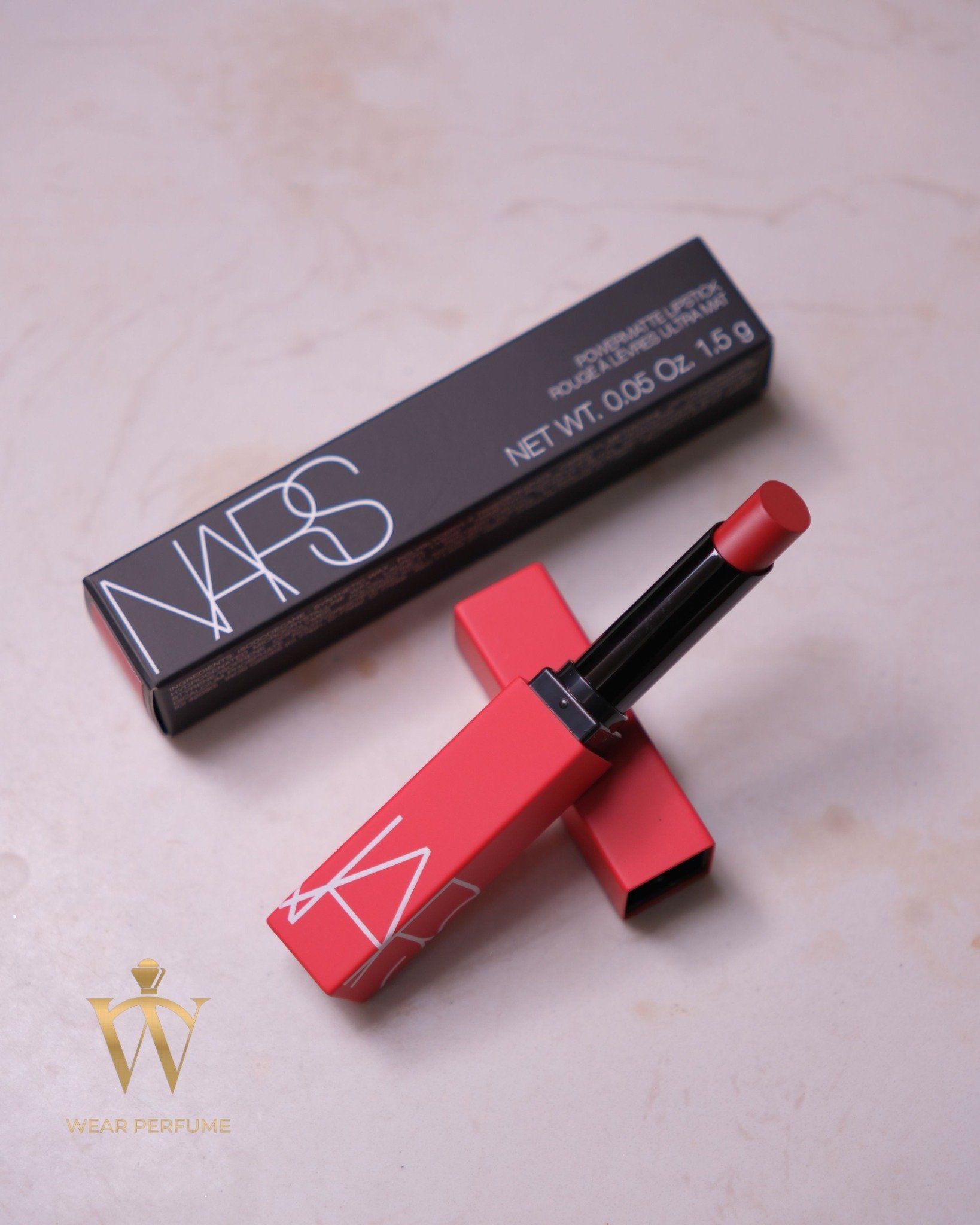  Son Nars Powermatte Lipstick Notorious 131 - Màu Đỏ Cam 