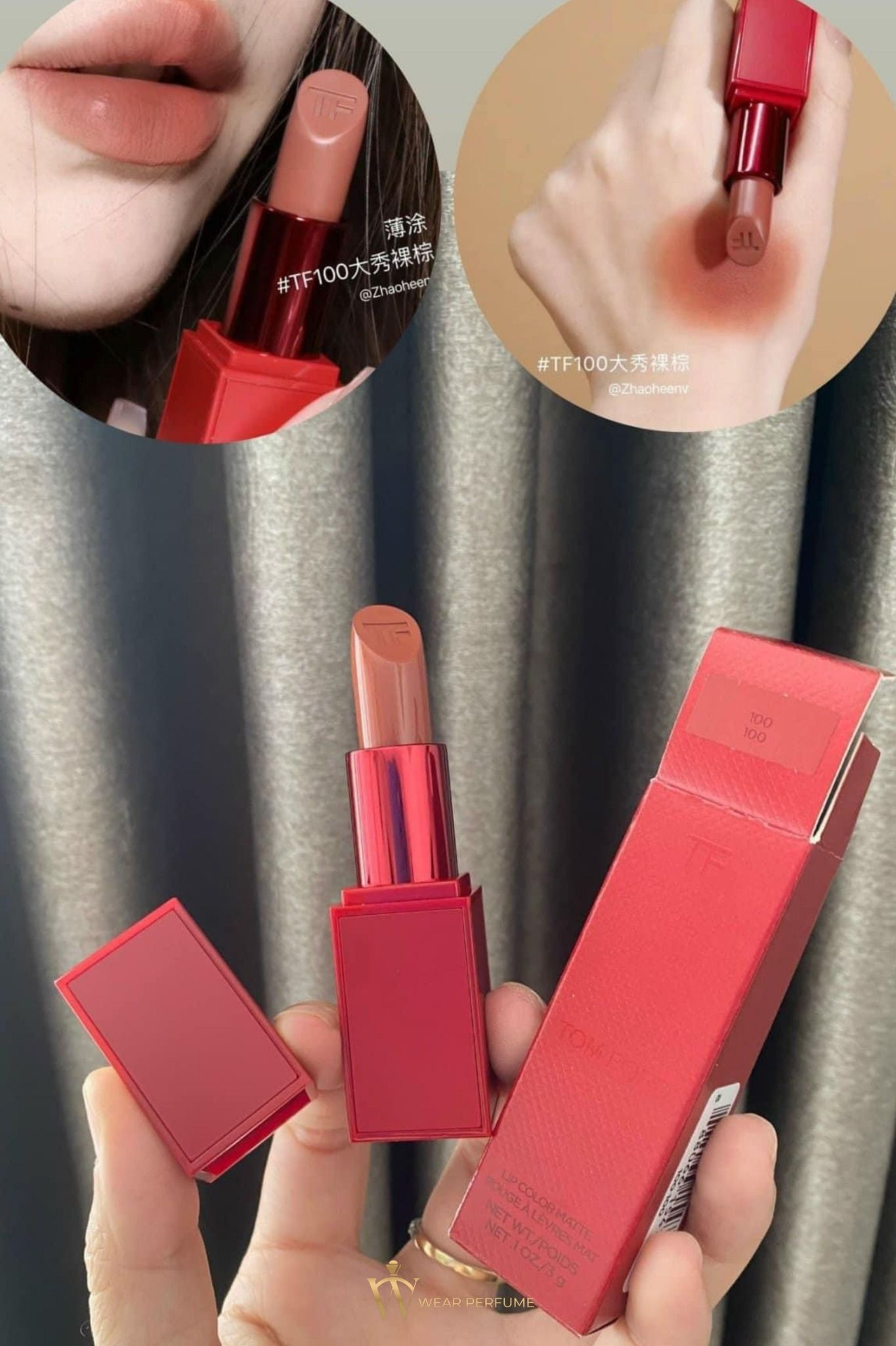  Son Tom Ford 100 Vỏ Đỏ 100 Limited 2024 - Màu Nâu Trà Sữa 