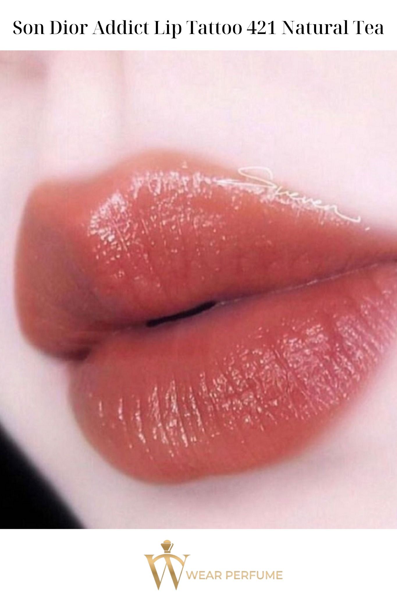  Son Dior Addict Lip Tattoo 421 Natural Tea - Cam Nâu Đất 