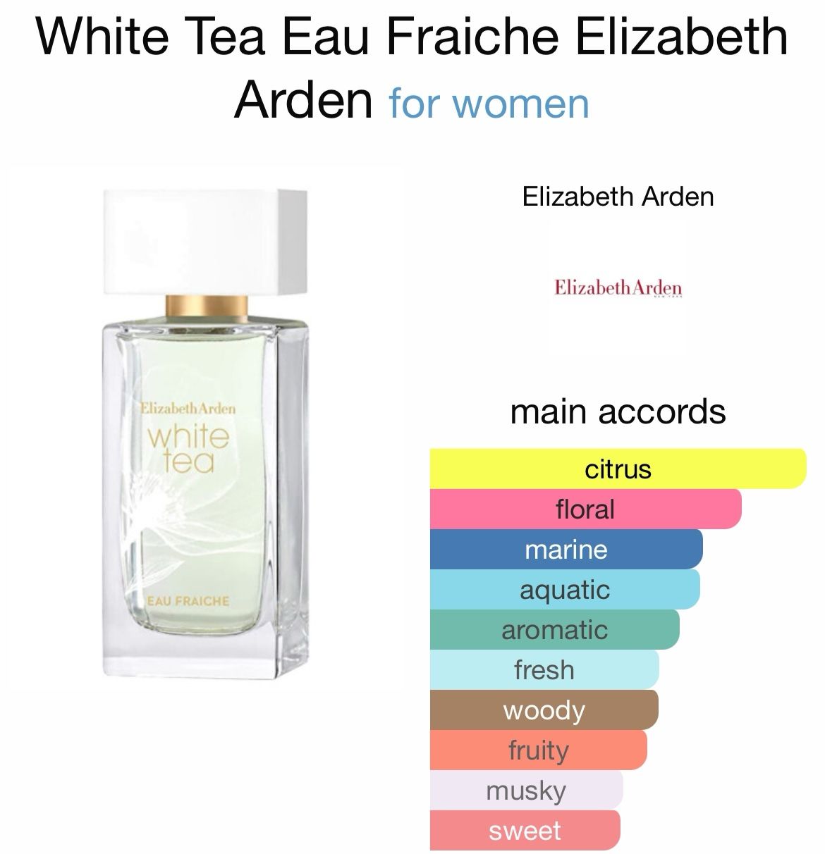  Elizabeth Arden White Tea Eau Fraiche 30ML 