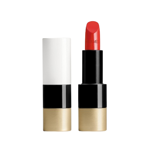  Son Hermes Satin Màu 75 Rouge Amazone - Đỏ Cam Cháy 