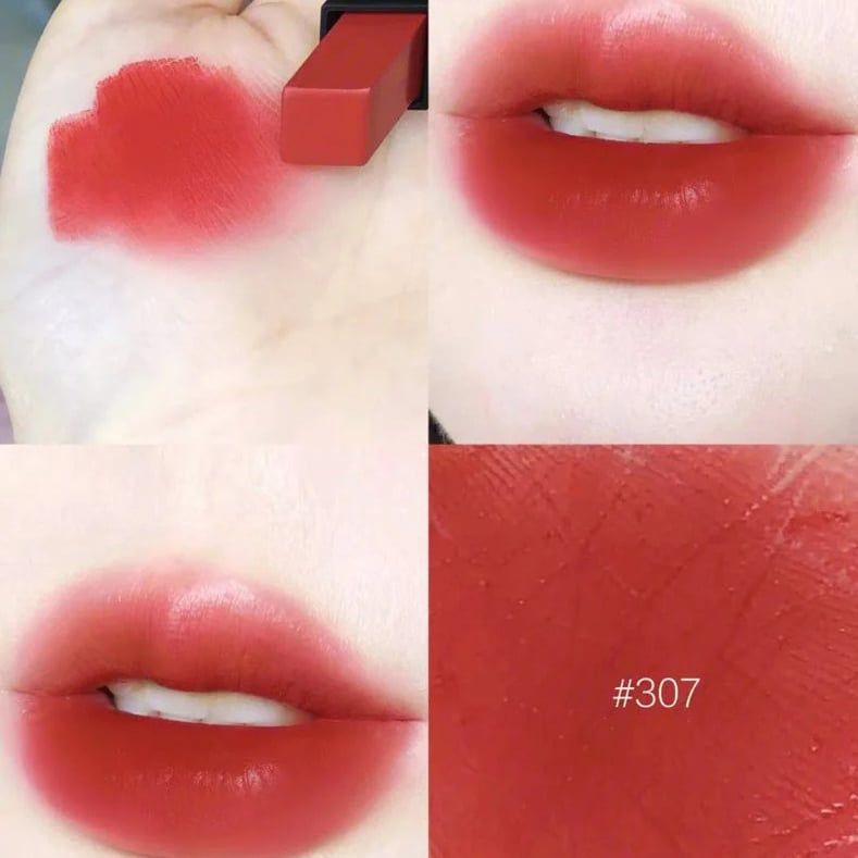  Son YSL The Slim Velvet Radical 307 Fiery Spice - Màu Đỏ Hồng San Hô 