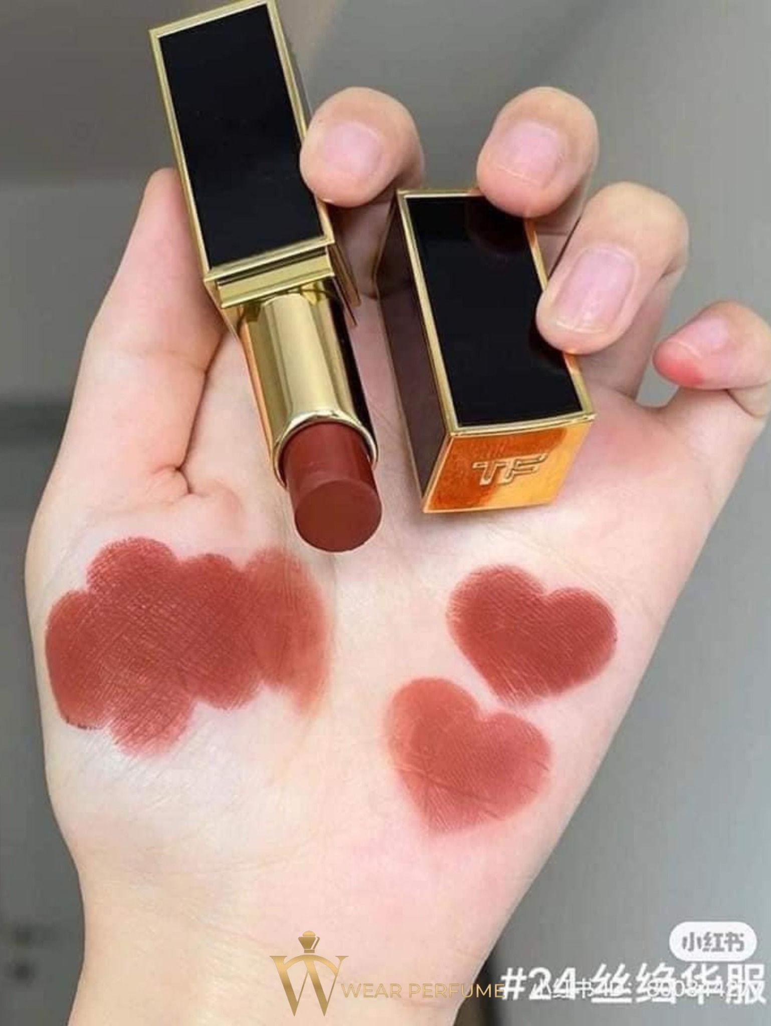  Son Tom Ford 24 Marocain Satin Matte Màu Đỏ Đất 