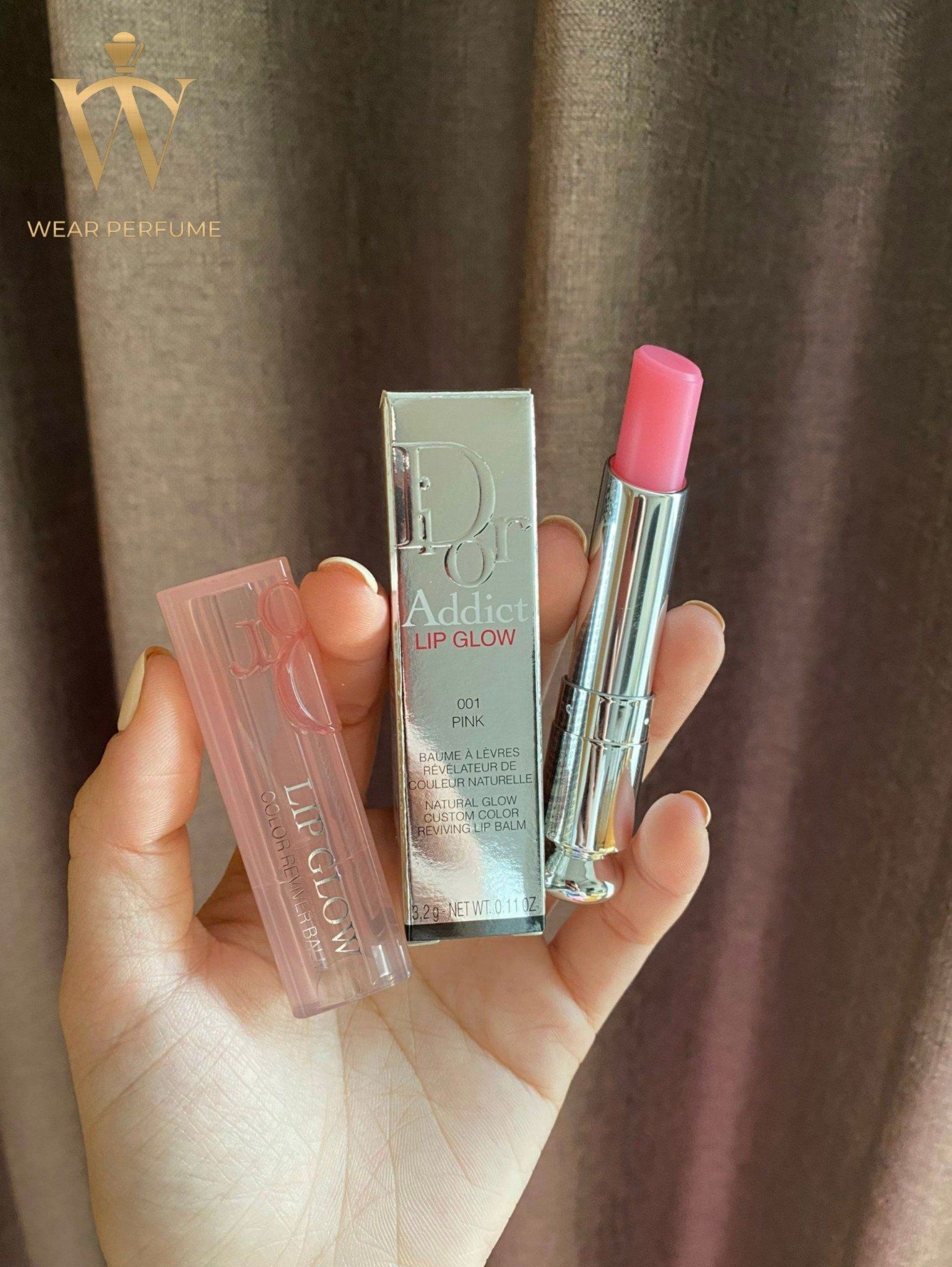  Son Dưỡng Dior Addict Lip Glow 001 Pink - Hồng Baby 