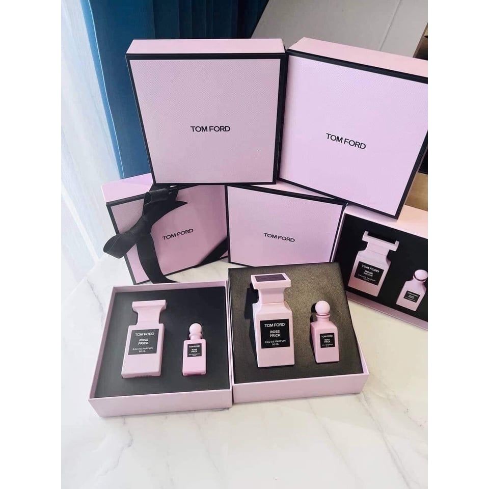  Bộ Quà Tặng Nước Hoa Tom Ford Rose Prick EDP (50ML + 12ML) 