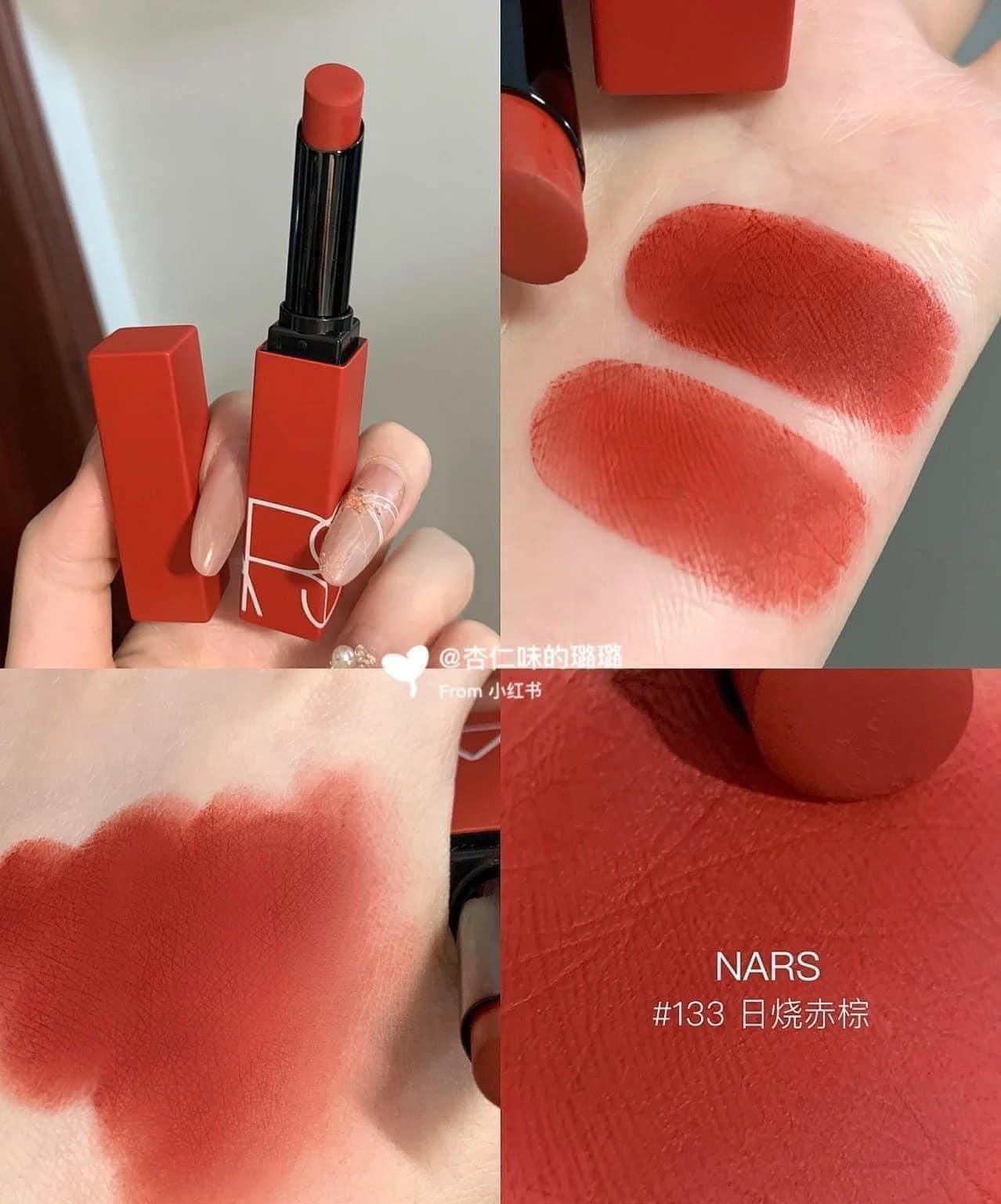  Son Nars Powermatte Lipstick 133 Too Hot To Hold - Màu Đỏ Cam Cháy 