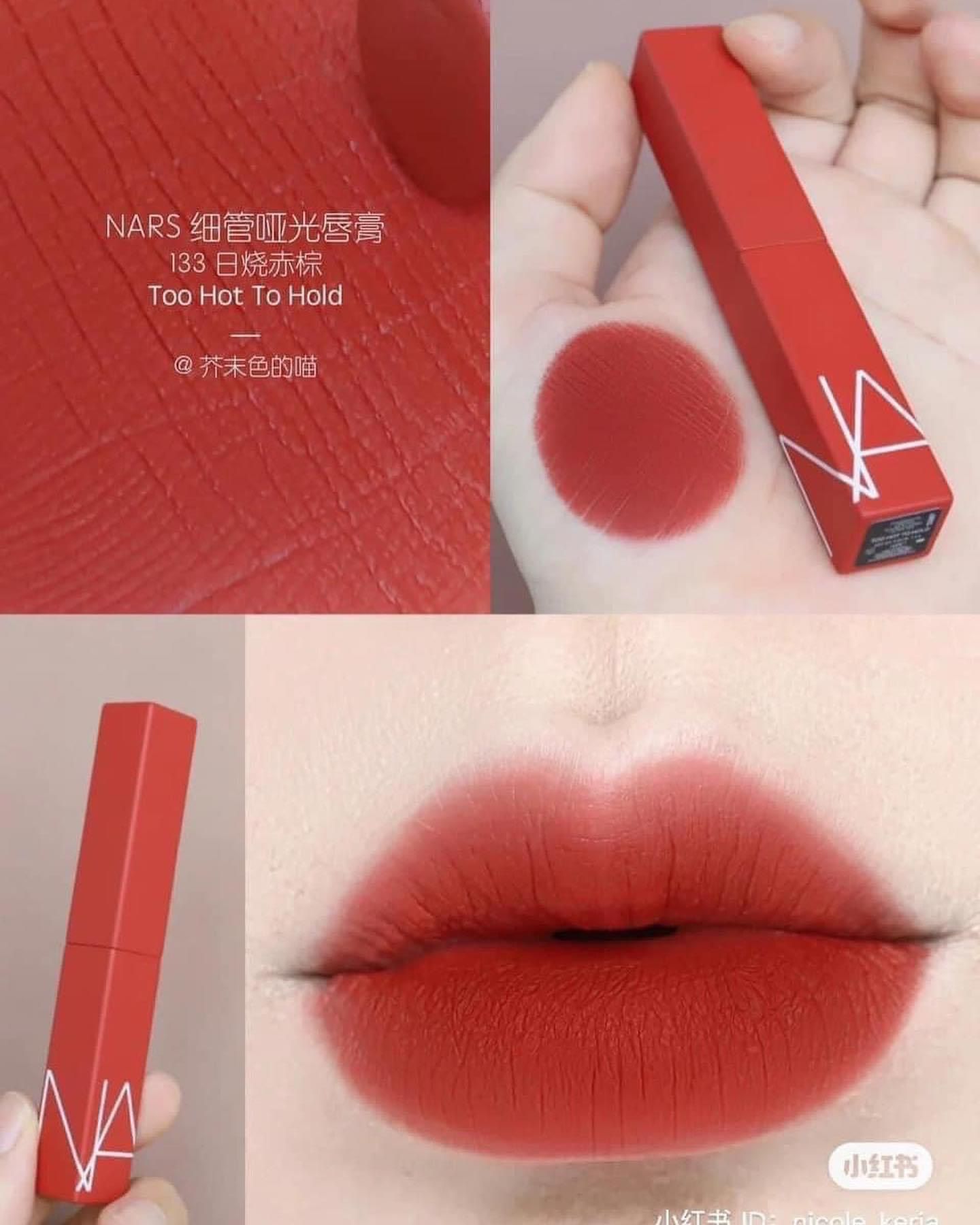  Son Nars Powermatte Lipstick 133 Too Hot To Hold - Màu Đỏ Cam Cháy 