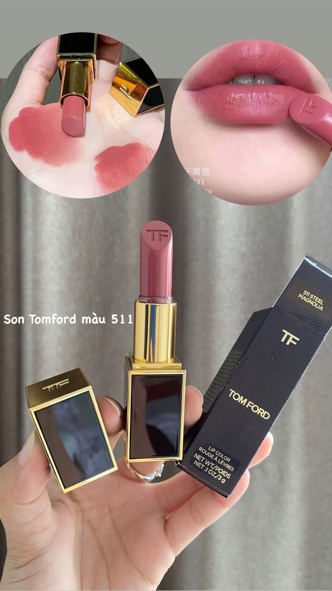  Son Tom Ford 511 Steel Magnolia Mới Nhất - Trà Sữa Đào 