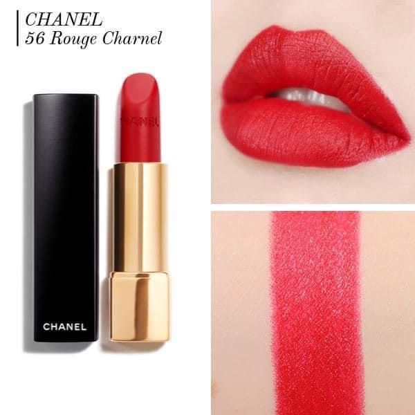  Son Chanel Rouge Allure Velvet Màu 56 Rouge Charnel - Màu Đỏ Tươi 