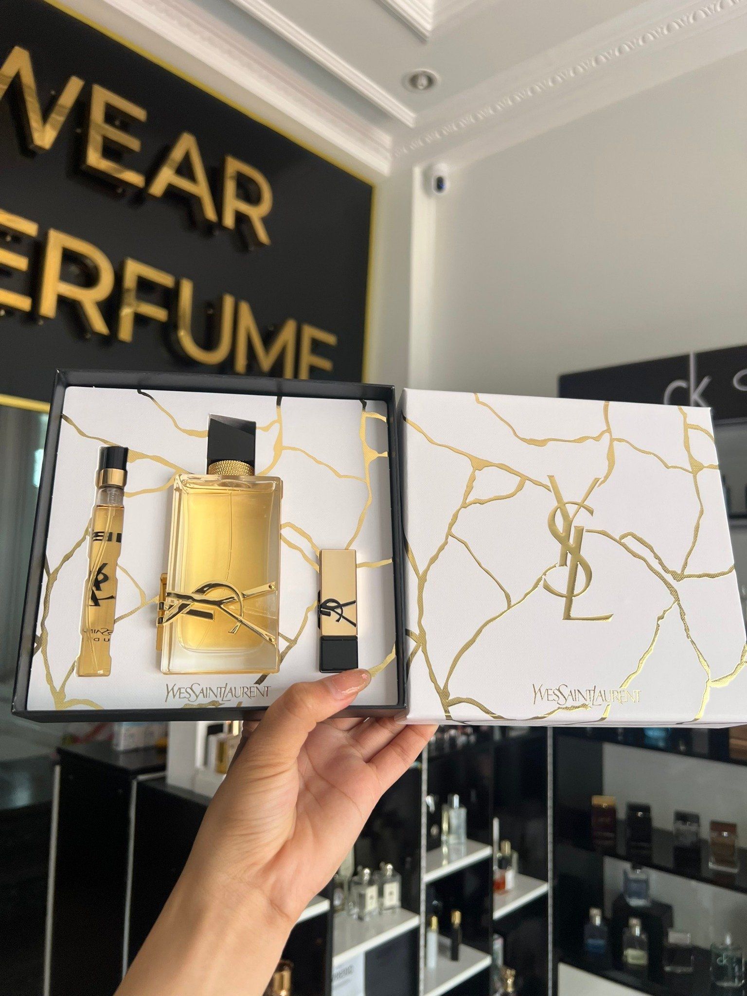  Gift set Yves Saint Laurent YSL Libre (EDP 90ml + EDP 10ml & son 1.3g) 
