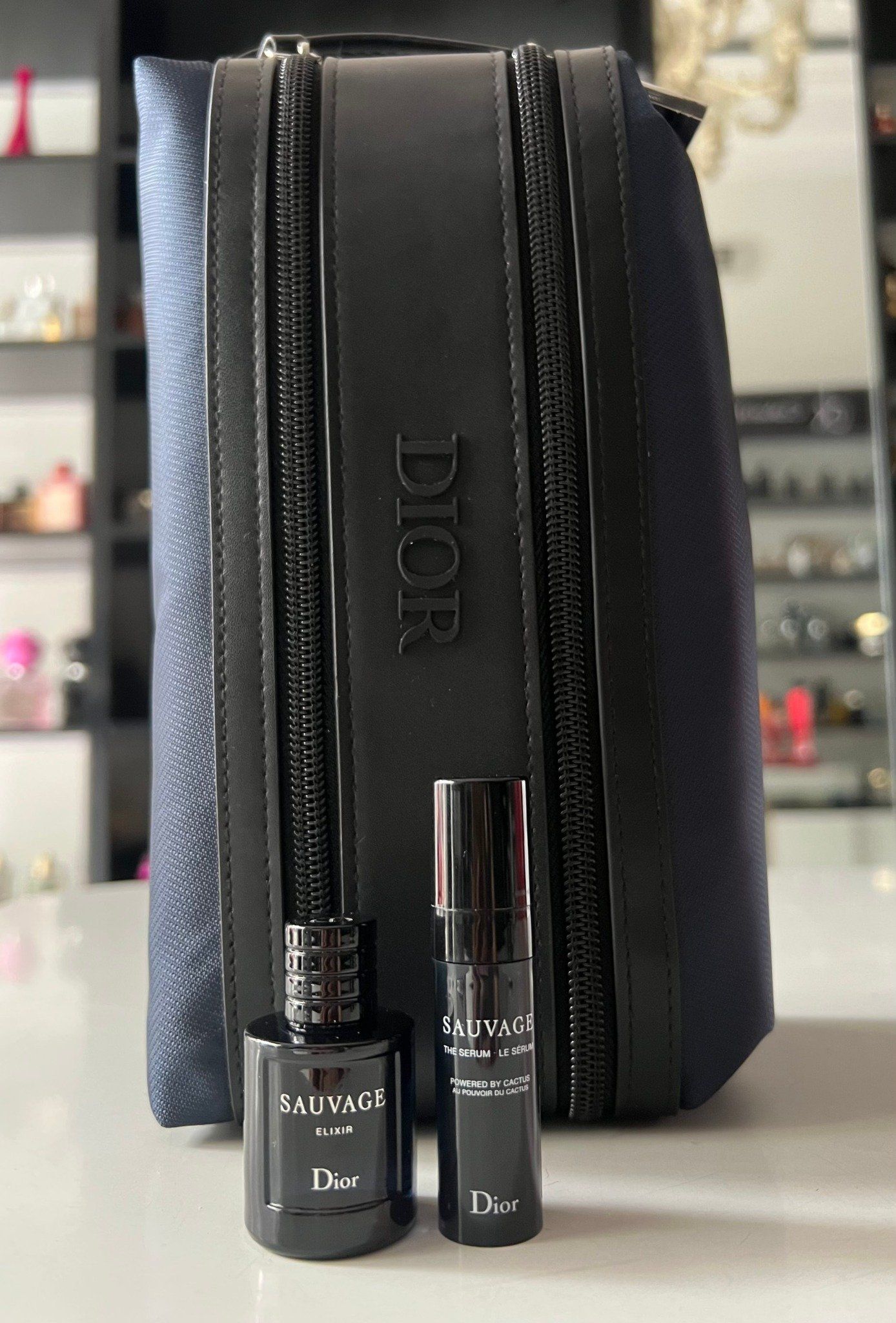  Set Nước Hoa Dior Sauvage Elixir 7.5ml + Serum Dior 5ml (Tặng kèm túi) 