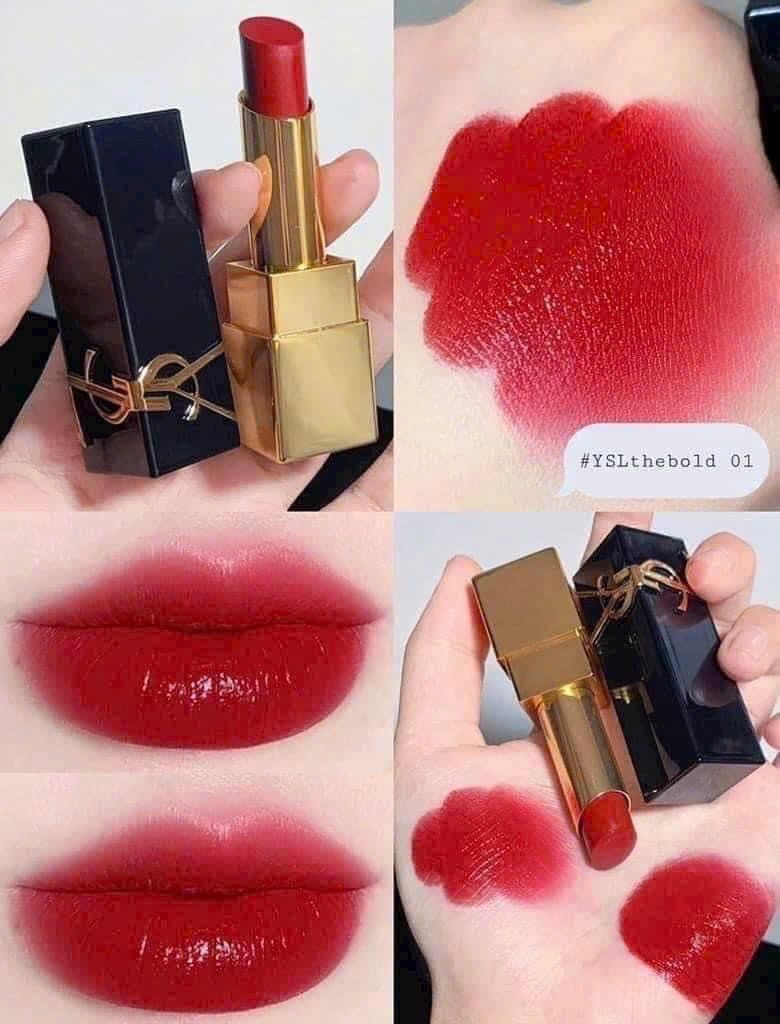  Son YSL The Bold 1 Le Rouge - Màu Đỏ Thuần 