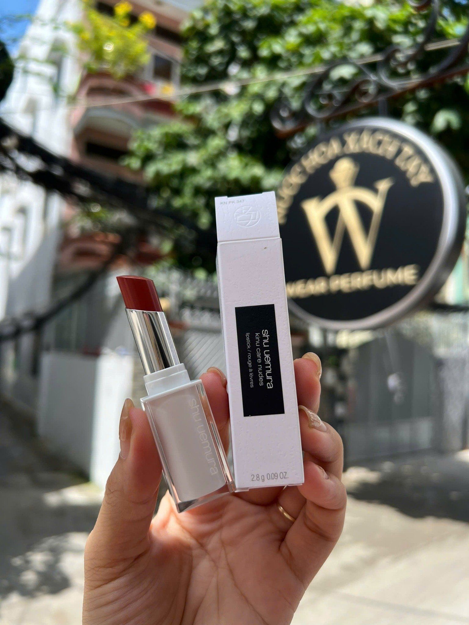  Son Shu Uemura Kinu Care Nudes Lipstick KN PK 347 - Màu Hồng Cam Đào 