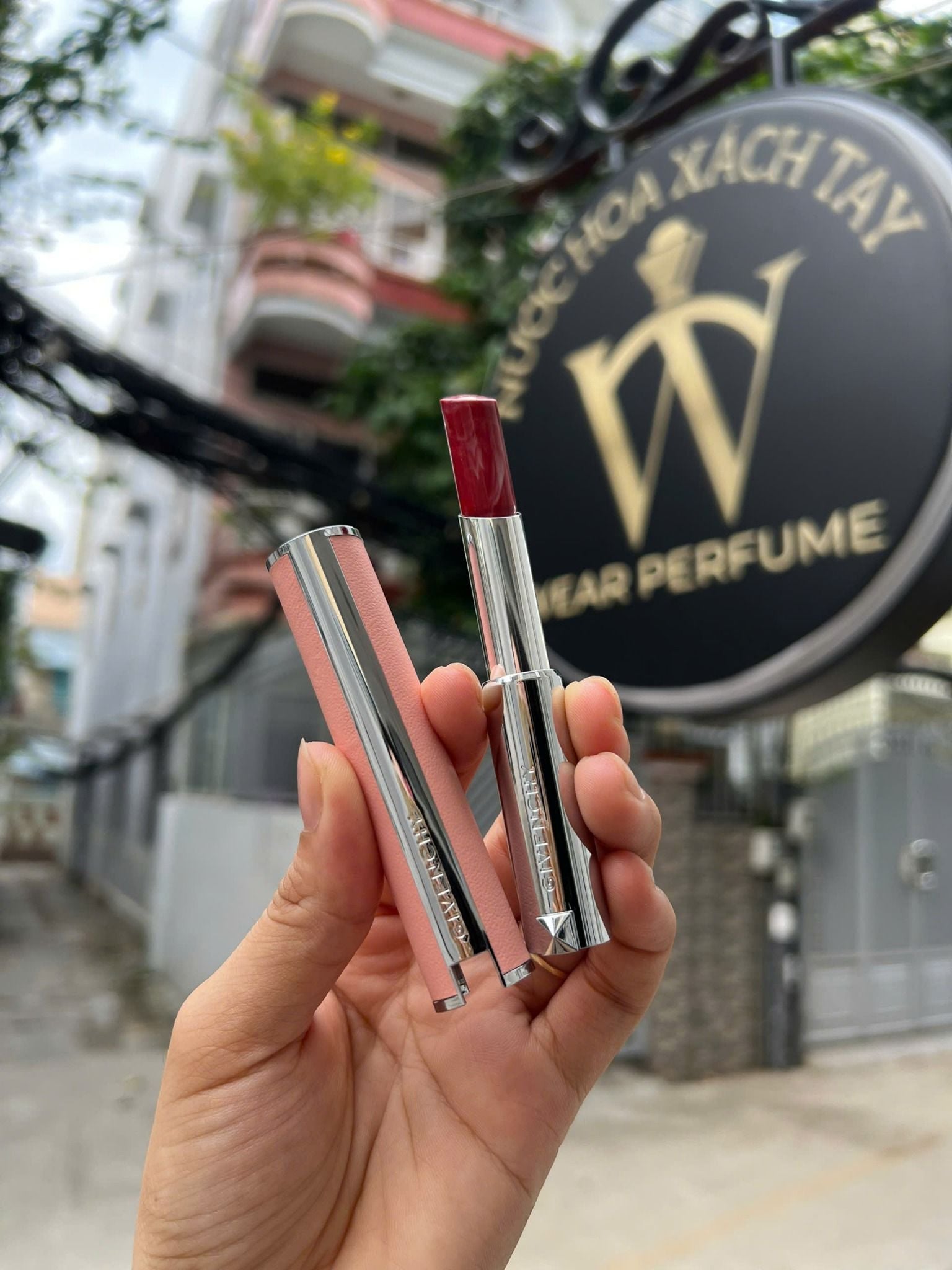  Son Dưỡng Givenchy Rose Perfecto Lip Balm 37 Rouge Grainé - Màu Đỏ Hồng 