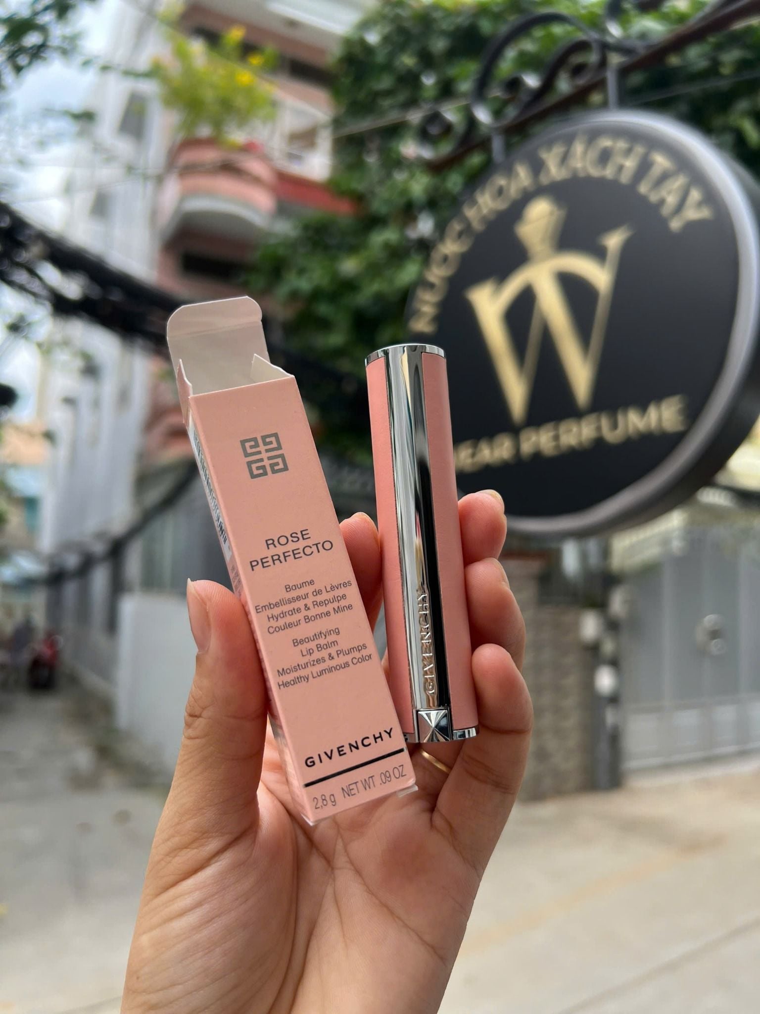  Son Dưỡng Givenchy Rose Perfecto Lip Balm 37 Rouge Grainé - Màu Đỏ Hồng 