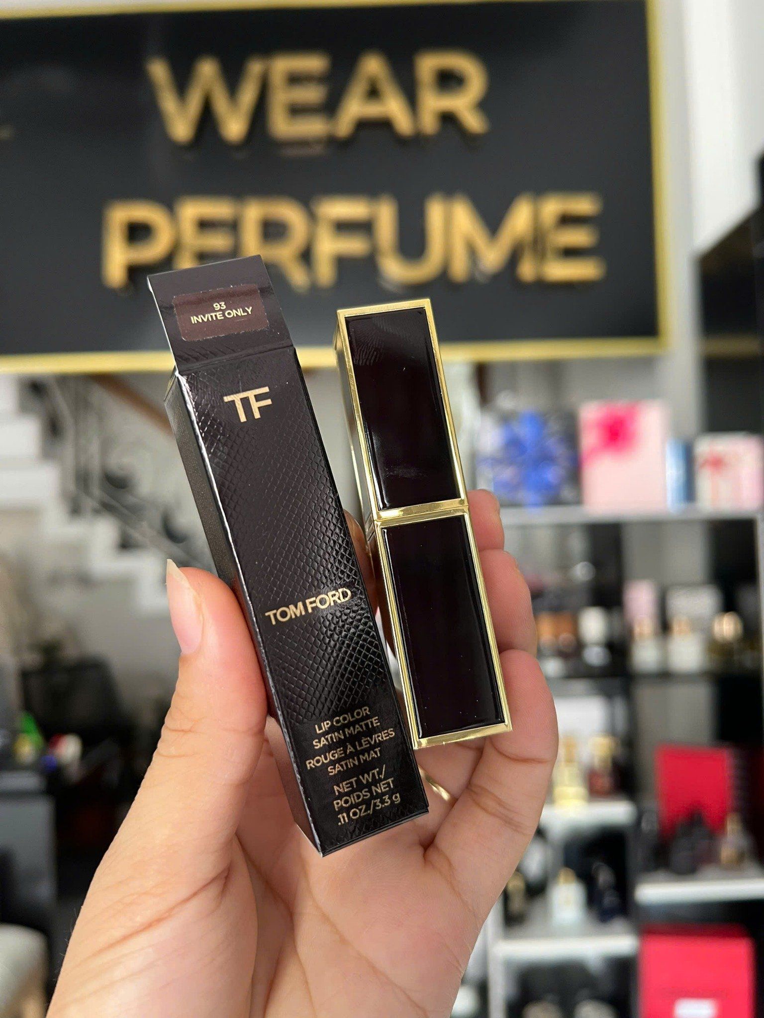  Son Tom Ford Lip Color Satin Matte Màu 93 Invite Only (New) - Cam Nâu Đất 