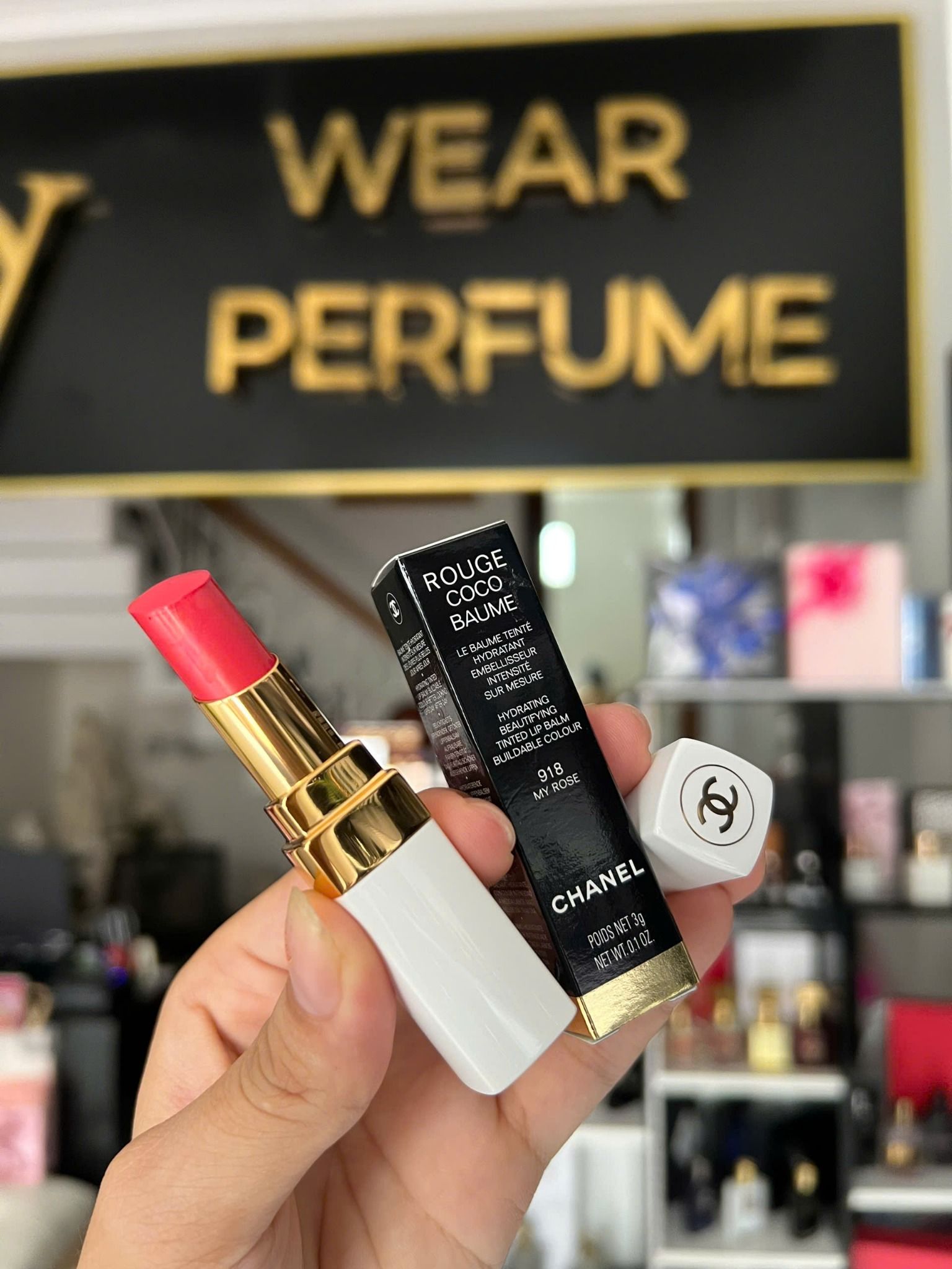  Son Dưỡng Chanel Rouge Coco Baume 918 My Rose - Màu Hồng Đào 