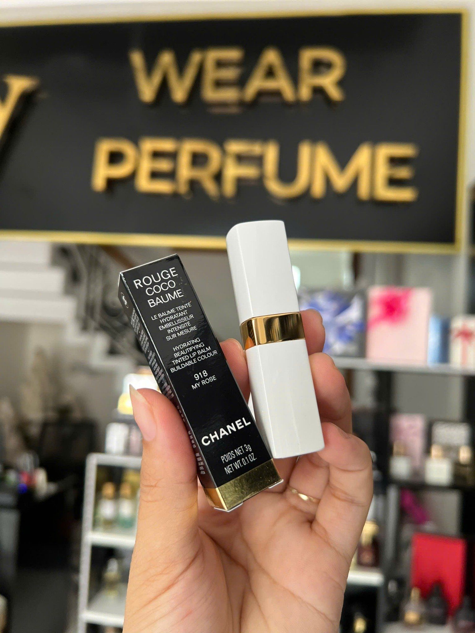  Son Dưỡng Chanel Rouge Coco Baume 918 My Rose - Màu Hồng Đào 