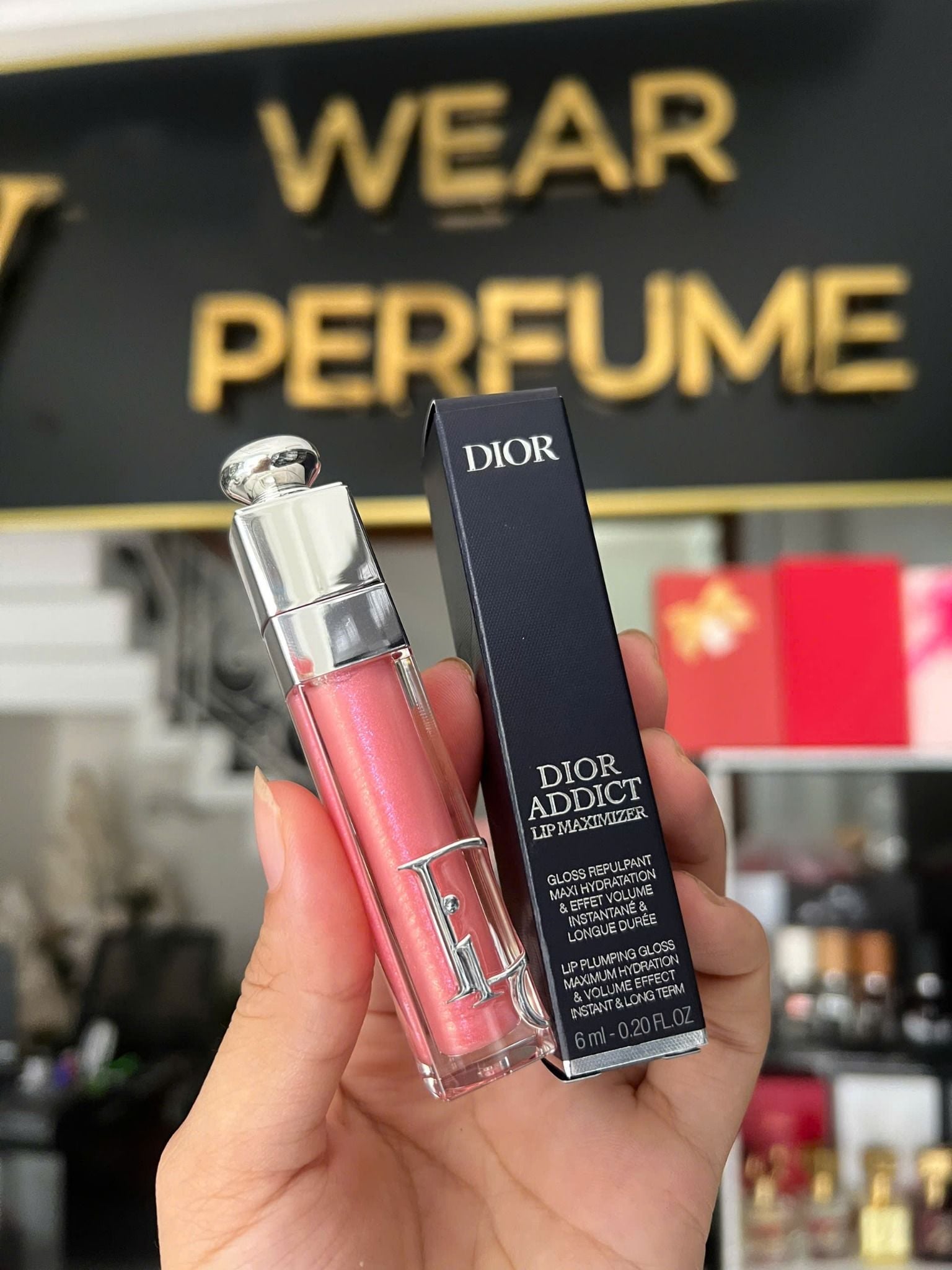  Son Dưỡng Dior Addict Lip Maximizer 010 Holo Pink - Màu Hồng Trong Trẻo (Tặng Kèm Túi Hãng) 