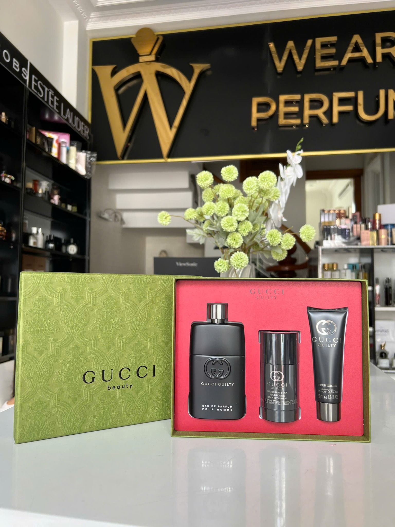  Gift Set Gucci Guilty Pour Homme Eau de Parfum 3pcs ( EDP 90ml & EDP 15ml & Deodorant Stick 75g ) 
