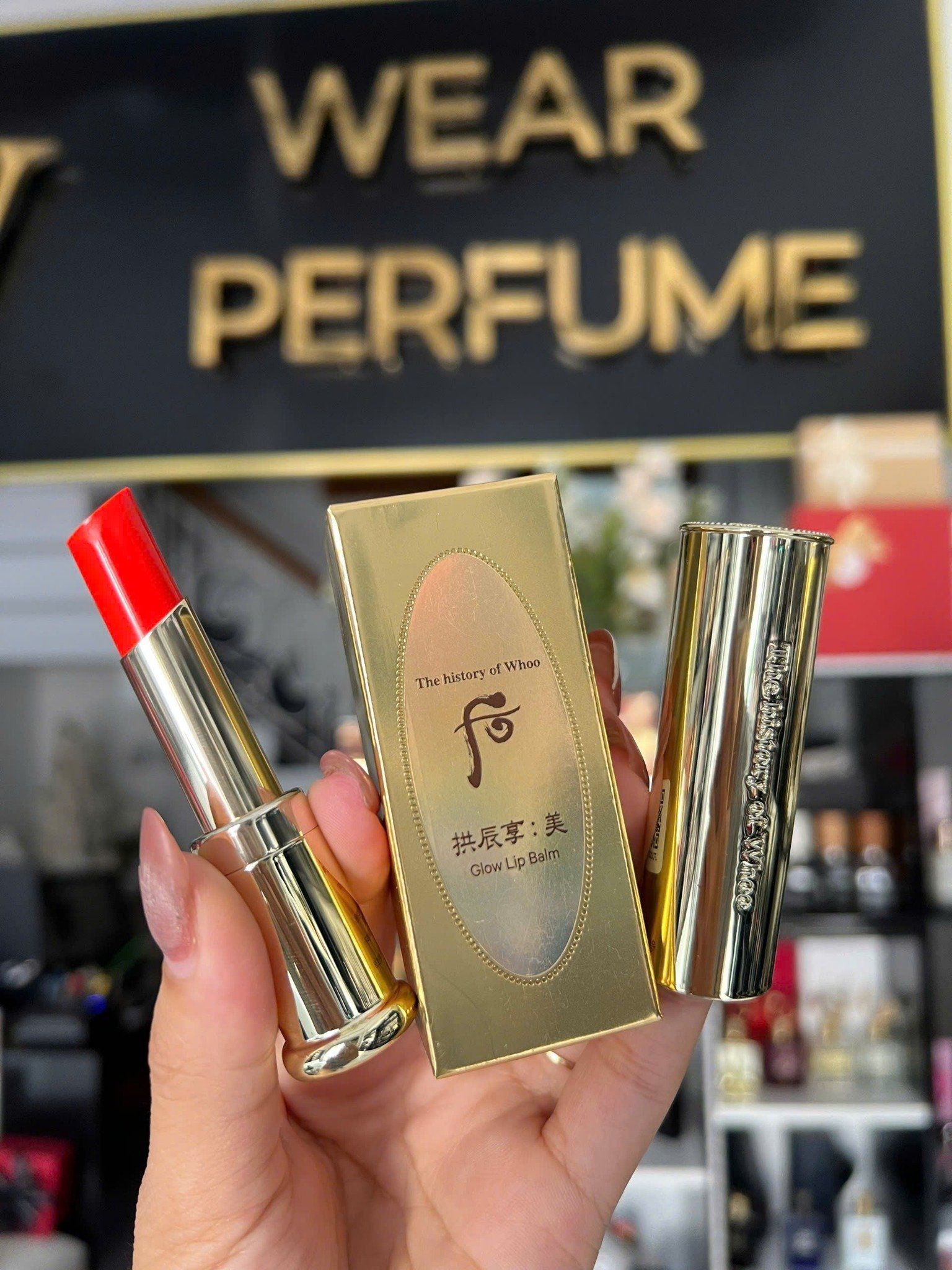  Son dưỡng Đông y The History of Whoo Gongjinhyang Mi Glow Lip Balm Orange - Màu Cam 
