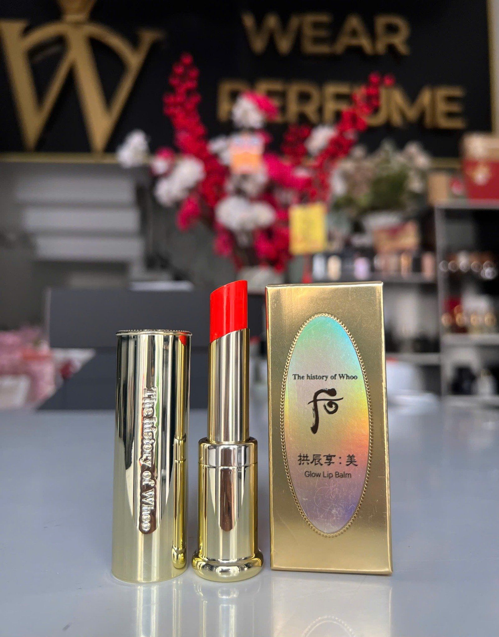  Son Dưỡng Đông y The History of Whoo Gongjinhyang Mi Glow Lip Balm (Red) - Màu Đỏ 