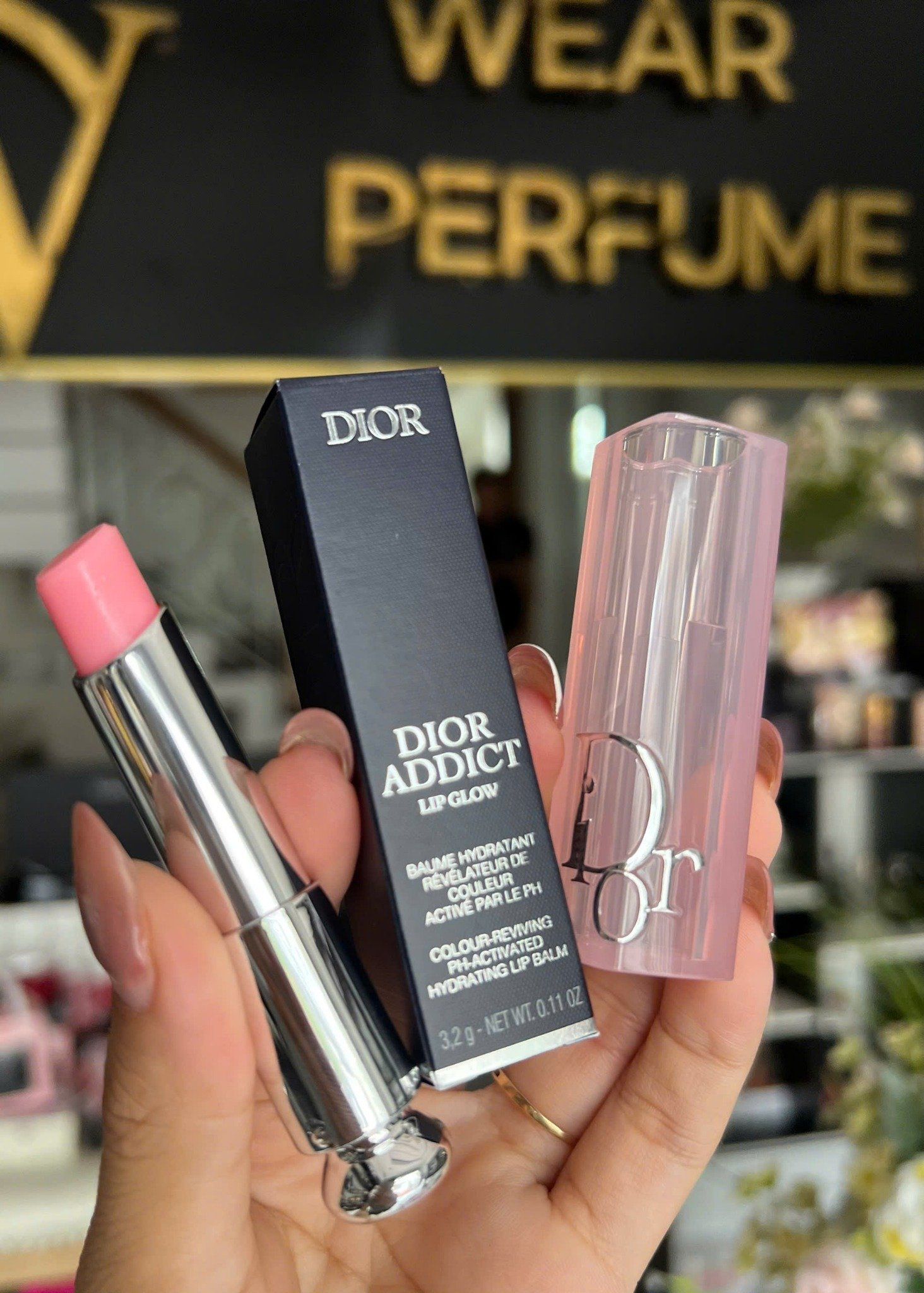  Son Dưỡng Dior Addict Lip Glow 001 Pink - Hồng Baby ( Mẫu Mới 2025 ) Tặng kèm túi hãng 