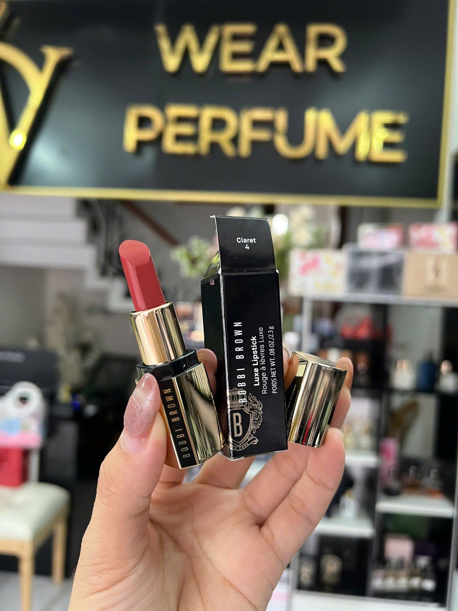  Son Bobbi Brown Luxe Matte 04 Claret - Mini Size 0.8g - Màu Đỏ Hồng Đất 
