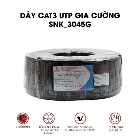  DÂY CAT3 UTP GIA CƯỜNG (SNK_3045G) 