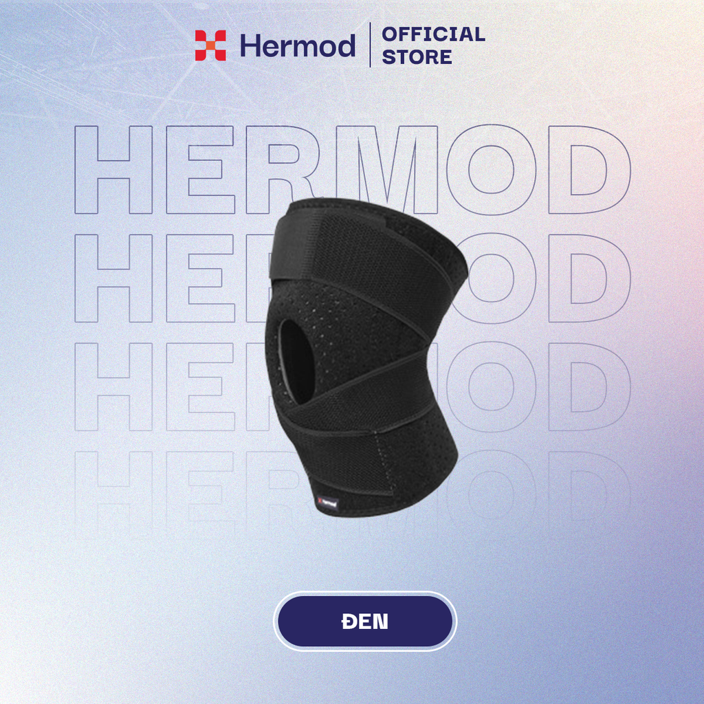 Bó gối thể thao Hermod lò xo Silicone có đai quấn cao cấp -  HM 101
