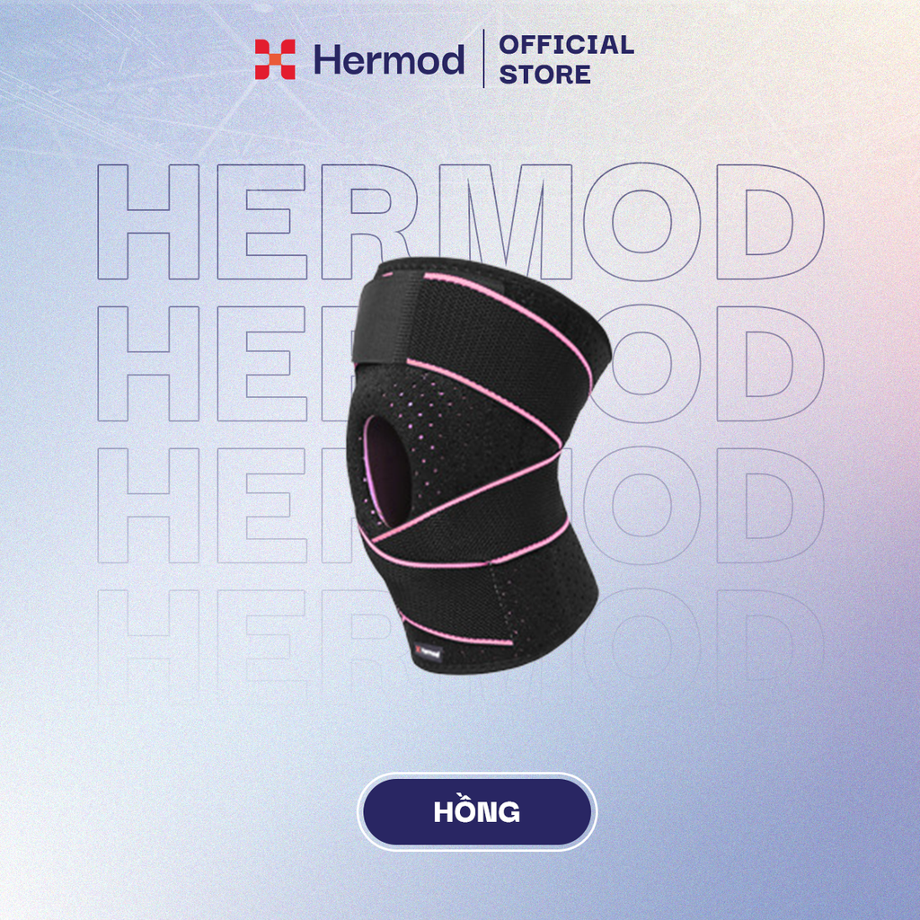 Bó gối thể thao Hermod lò xo Silicone có đai quấn cao cấp -  HM 101