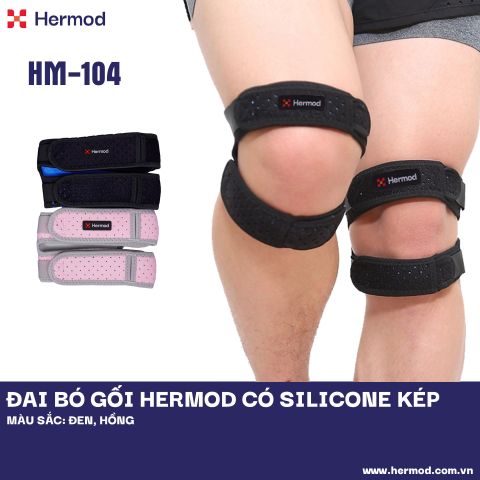 Đai bó gối Hermod có Silicone kép cao cấp - HM 104