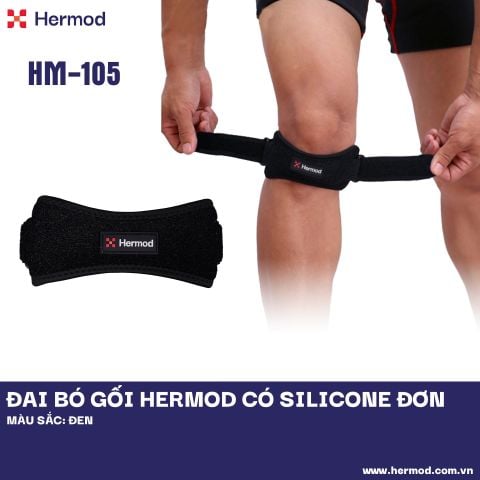 Đai bó gối Hermod có Silicone đơn cao cấp - HM 105