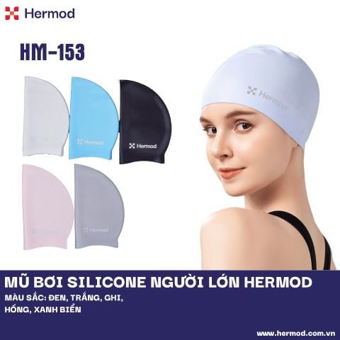 Mũ bơi silicone Hermod - HM 153
