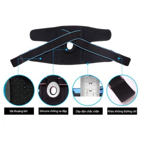 Bó gối thể thao Hermod lò xo Silicone có đai quấn cao cấp -  HM 101