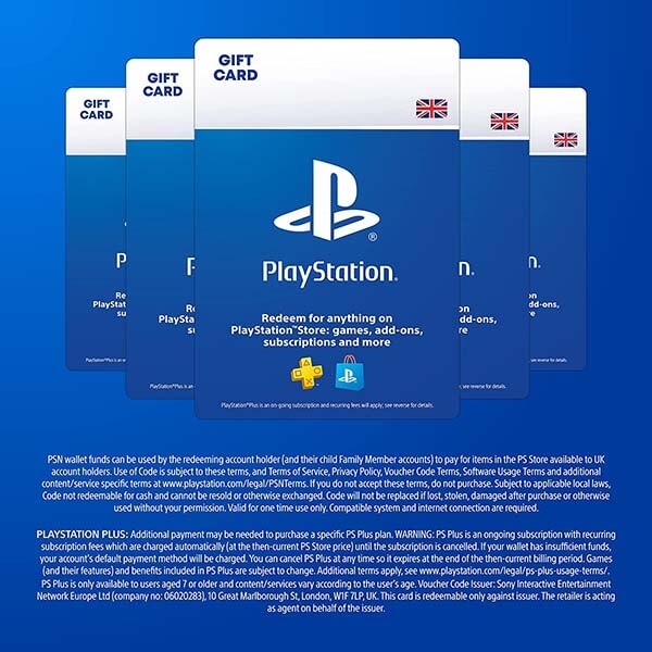 Thẻ PSN 20 GBP UK PSN Card UK Shop Bán Code PSN UK Chính Hãng