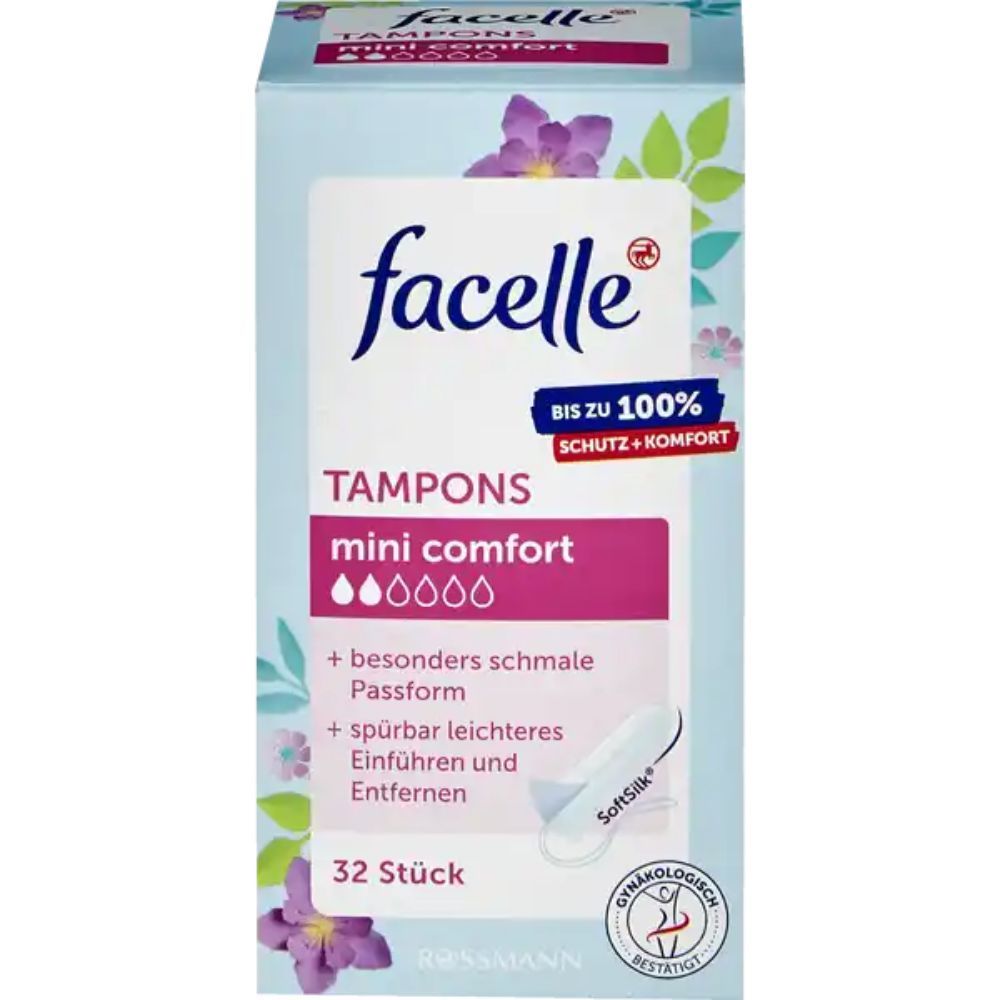  Băng vệ sinh dạng ống Tampon Facelle Mini Comfort 2 giọt - 32 chiếc 