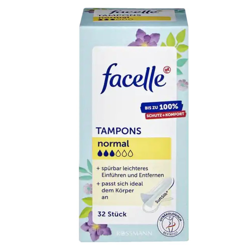  Băng vệ sinh dạng ống Tampon Facelle Normal 3 giọt - 32 chiếc 
