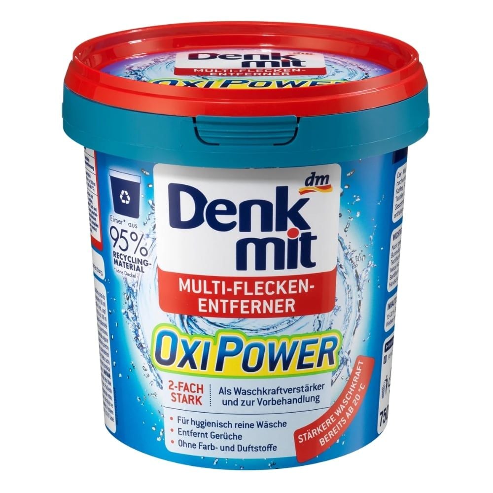 Bột tẩy vết bẩn cho quần áo màu Denkmit Oxi Power - 750g