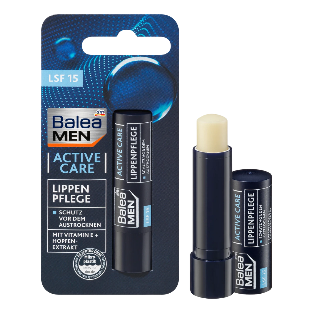  Son dưỡng môi không màu cho nam Balea Men Active Care 