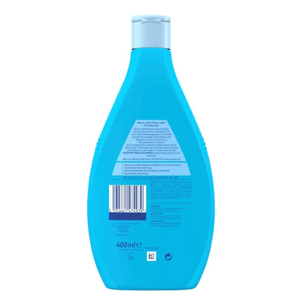 Sữa tắm gội thư giãn trong cho bé Penaten Baby Bad Shampoo