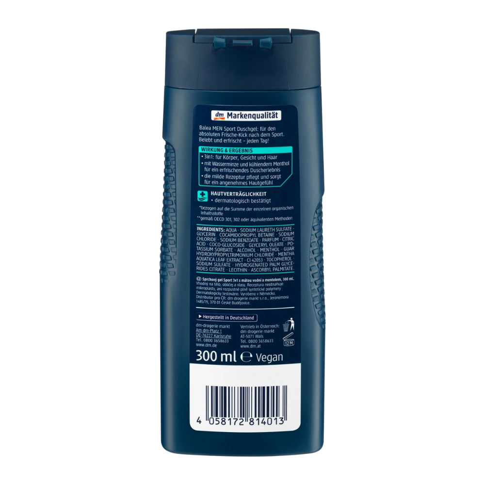  Sữa tắm Balea Men Sport Duschgel 3in1 - 300ml 