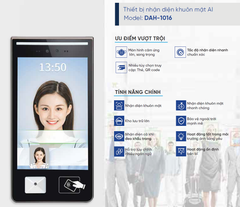 Thiết bị nhận diện khuôn mặt AI Model: DAH-1016