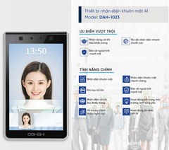 Thiết bị nhận diện khuôn mặt AI Model: DAH-1023